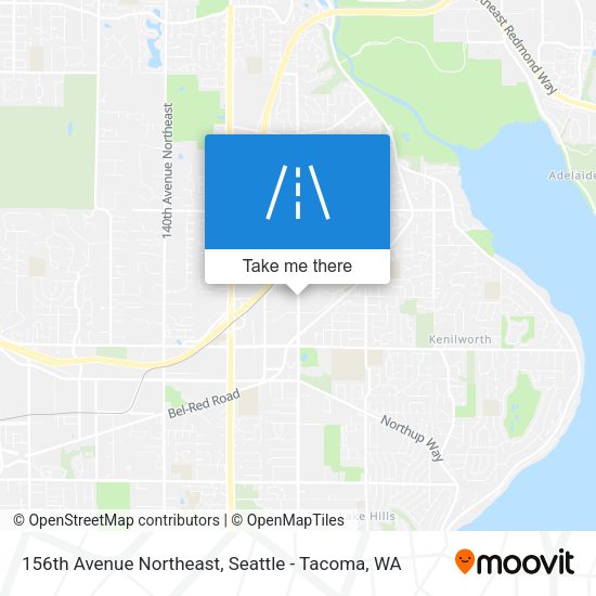156th Avenue Northeast map