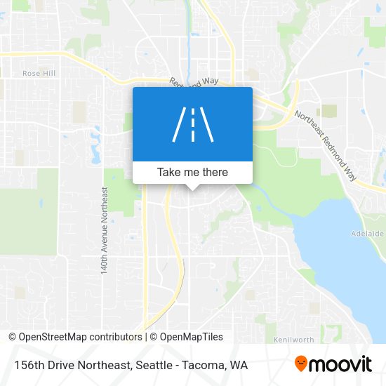 156th Drive Northeast map