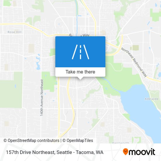 157th Drive Northeast map