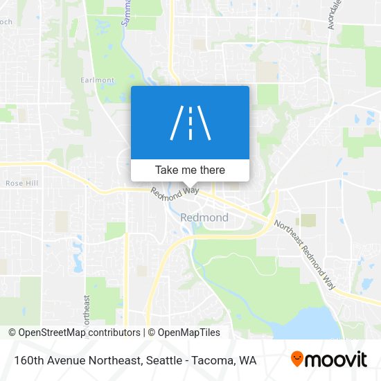 160th Avenue Northeast map