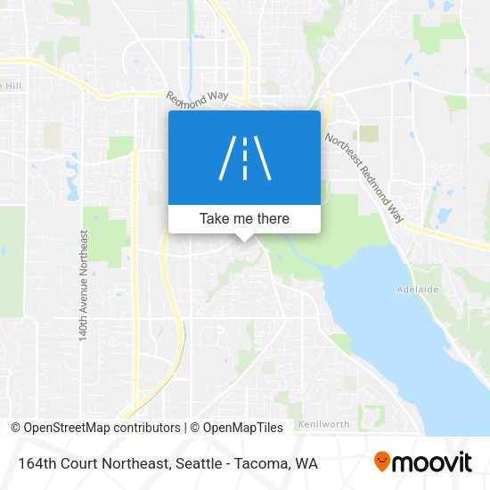 Mapa de 164th Court Northeast