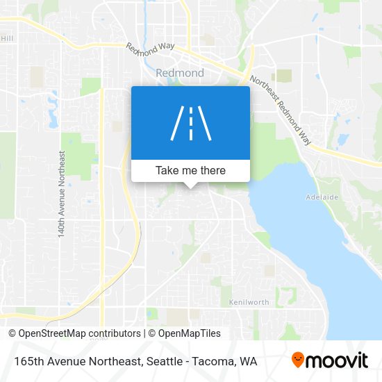 165th Avenue Northeast map