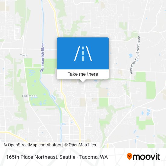 Mapa de 165th Place Northeast