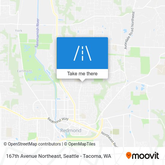 167th Avenue Northeast map