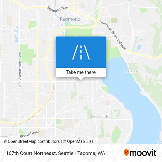 Mapa de 167th Court Northeast