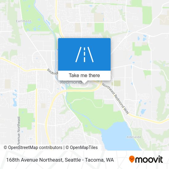 Mapa de 168th Avenue Northeast