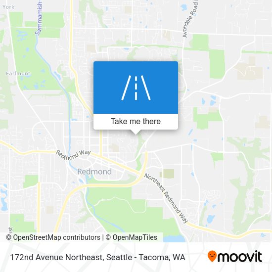 Mapa de 172nd Avenue Northeast