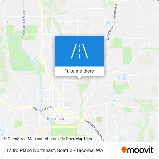 Mapa de 173rd Place Northeast