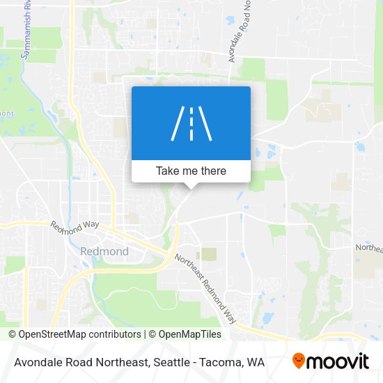 Avondale Road Northeast map