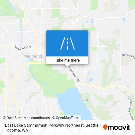 East Lake Sammamish Parkway Northeast map