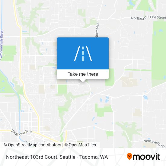 Northeast 103rd Court map