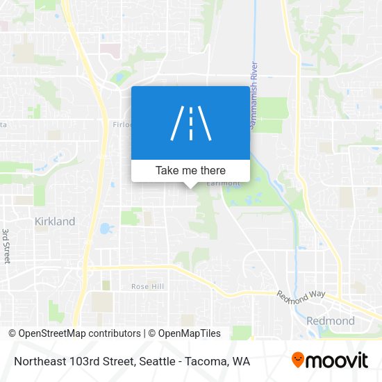 Northeast 103rd Street map