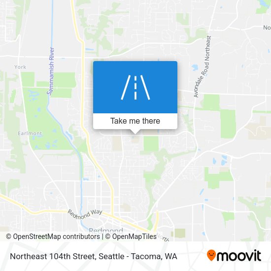 Mapa de Northeast 104th Street