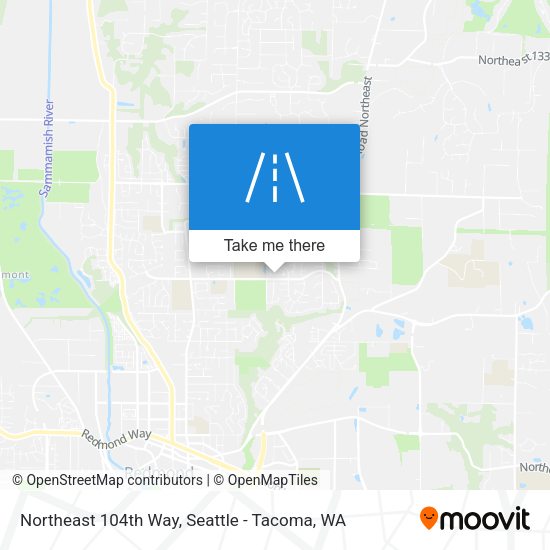 Northeast 104th Way map