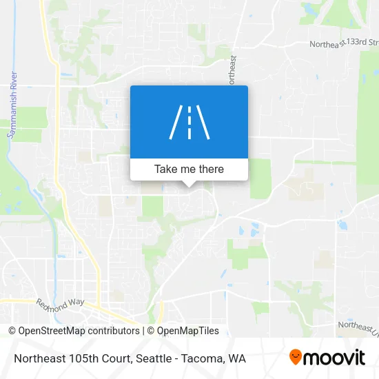 Northeast 105th Court map