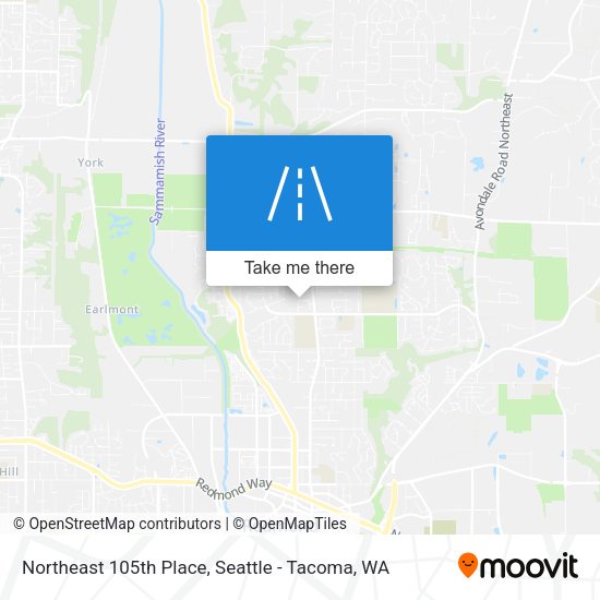 Northeast 105th Place map
