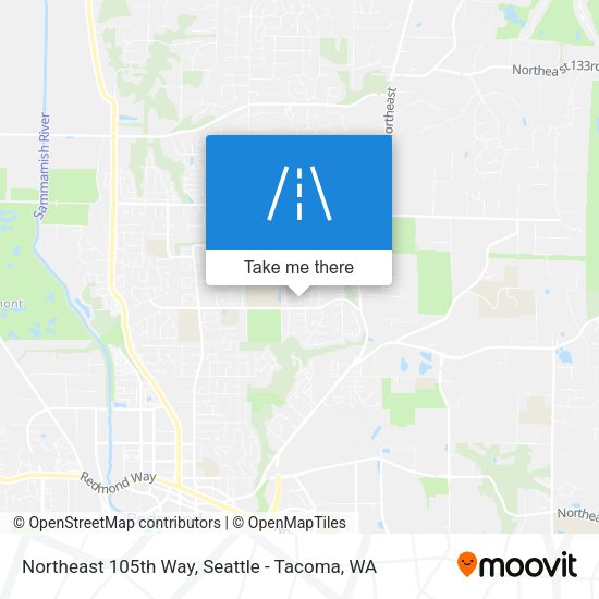 Northeast 105th Way map