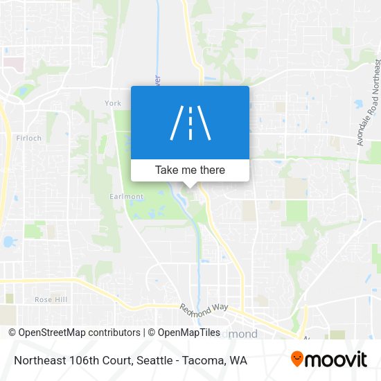 Mapa de Northeast 106th Court