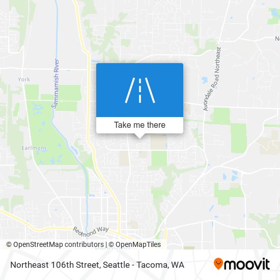 Northeast 106th Street map