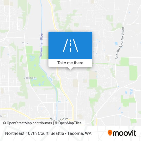 Northeast 107th Court map