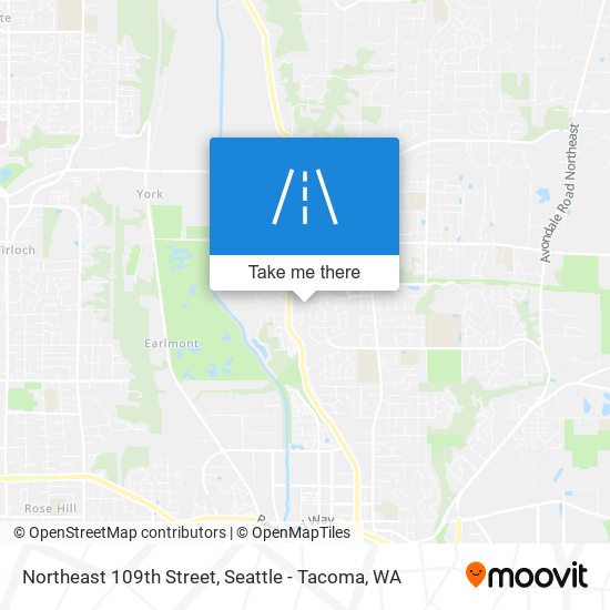 Northeast 109th Street map