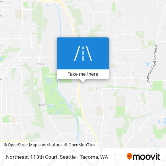 Northeast 113th Court map