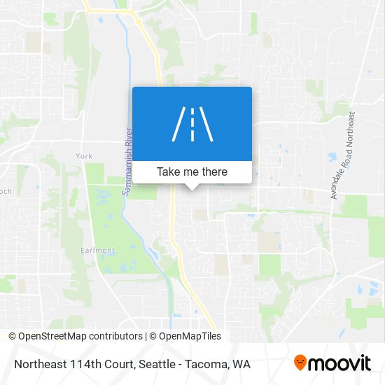 Mapa de Northeast 114th Court