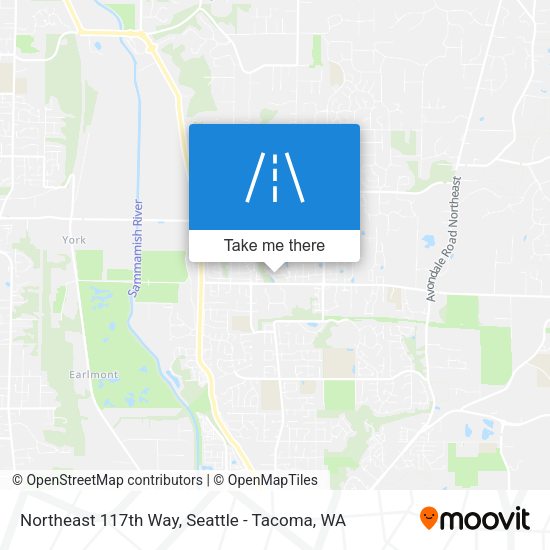 Northeast 117th Way map