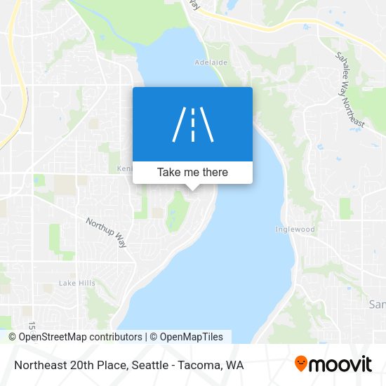 Northeast 20th Place map