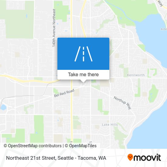 Northeast 21st Street map