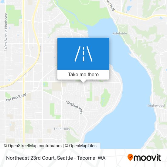 Northeast 23rd Court map