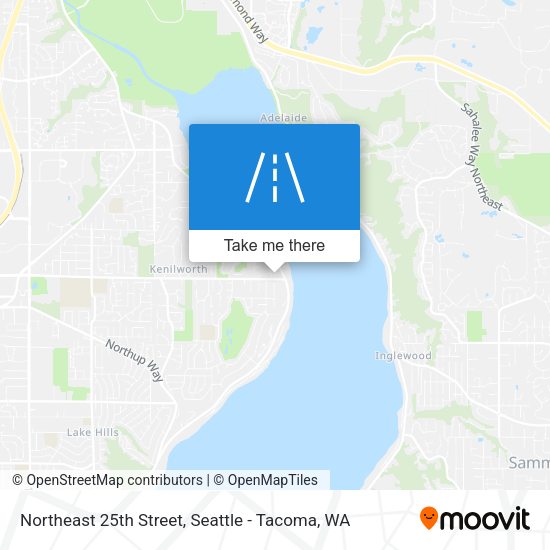 Northeast 25th Street map