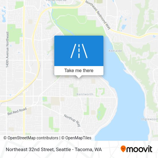 Northeast 32nd Street map