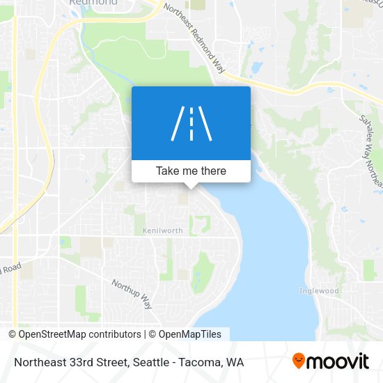 Mapa de Northeast 33rd Street