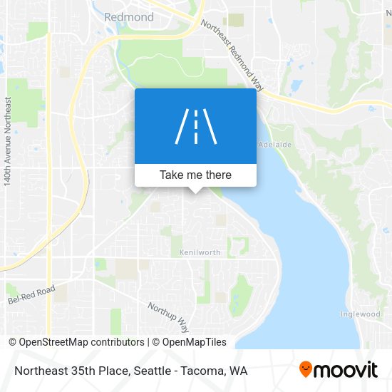 Northeast 35th Place map