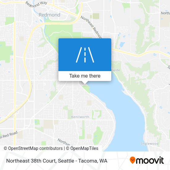 Northeast 38th Court map