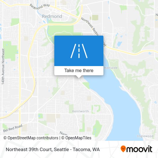 Northeast 39th Court map