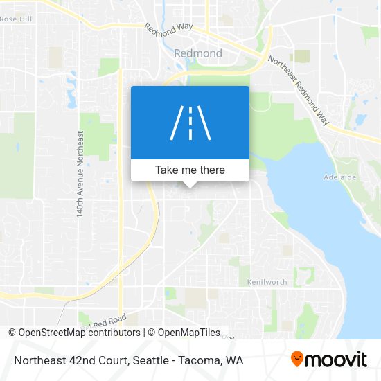 Northeast 42nd Court map