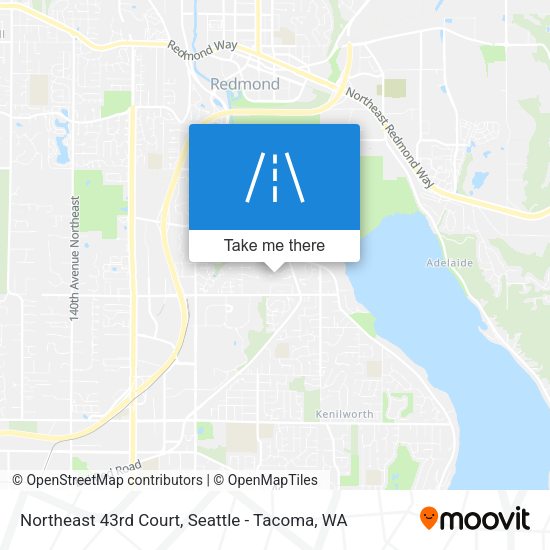 Northeast 43rd Court map