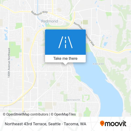 Northeast 43rd Terrace map