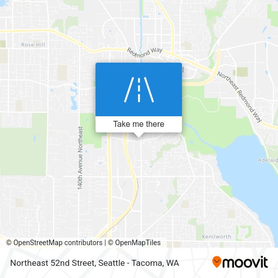 Northeast 52nd Street map