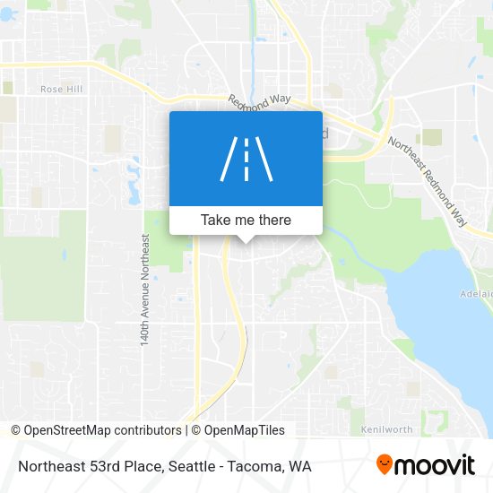 Northeast 53rd Place map