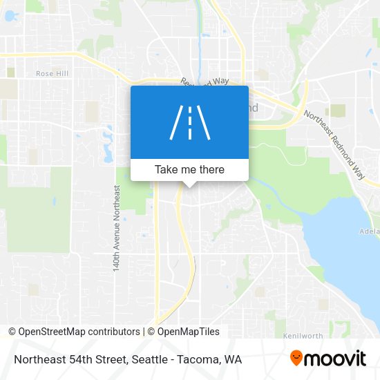 Mapa de Northeast 54th Street