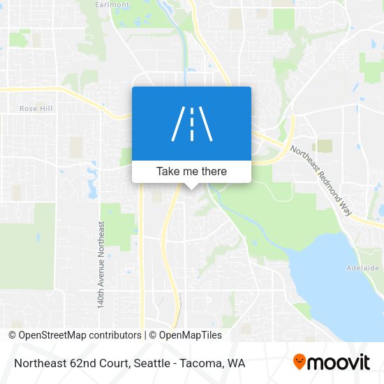 Northeast 62nd Court map