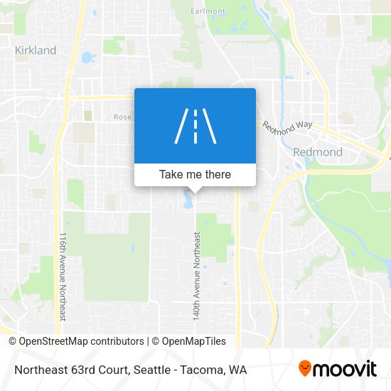 Northeast 63rd Court map