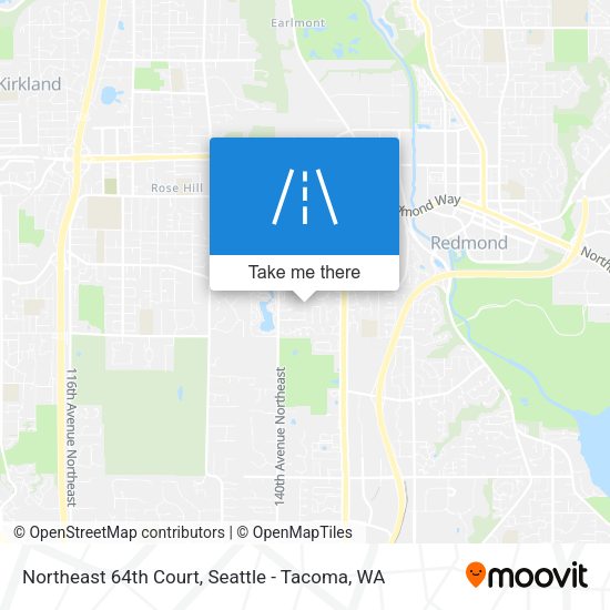 Northeast 64th Court map
