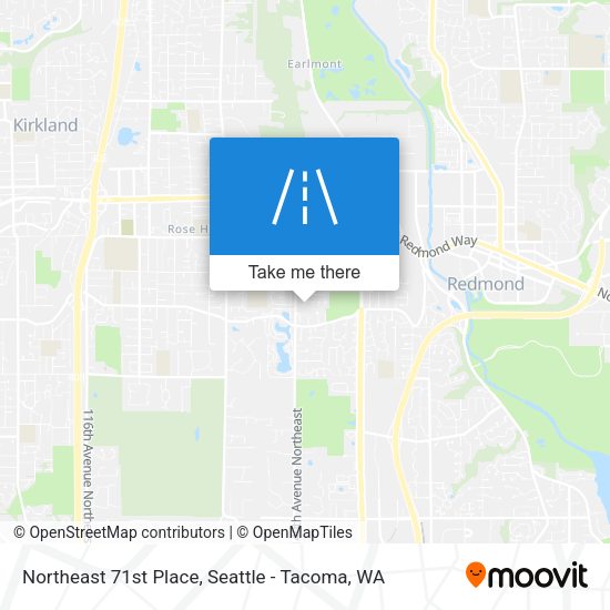 Northeast 71st Place map
