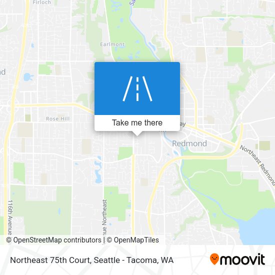 Northeast 75th Court map