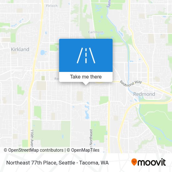 Northeast 77th Place map