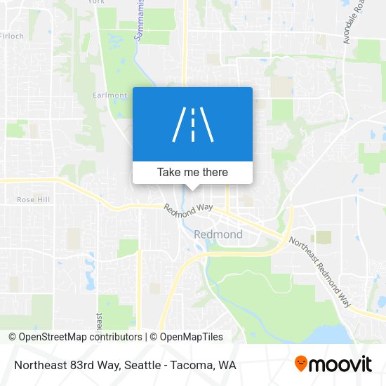 Northeast 83rd Way map